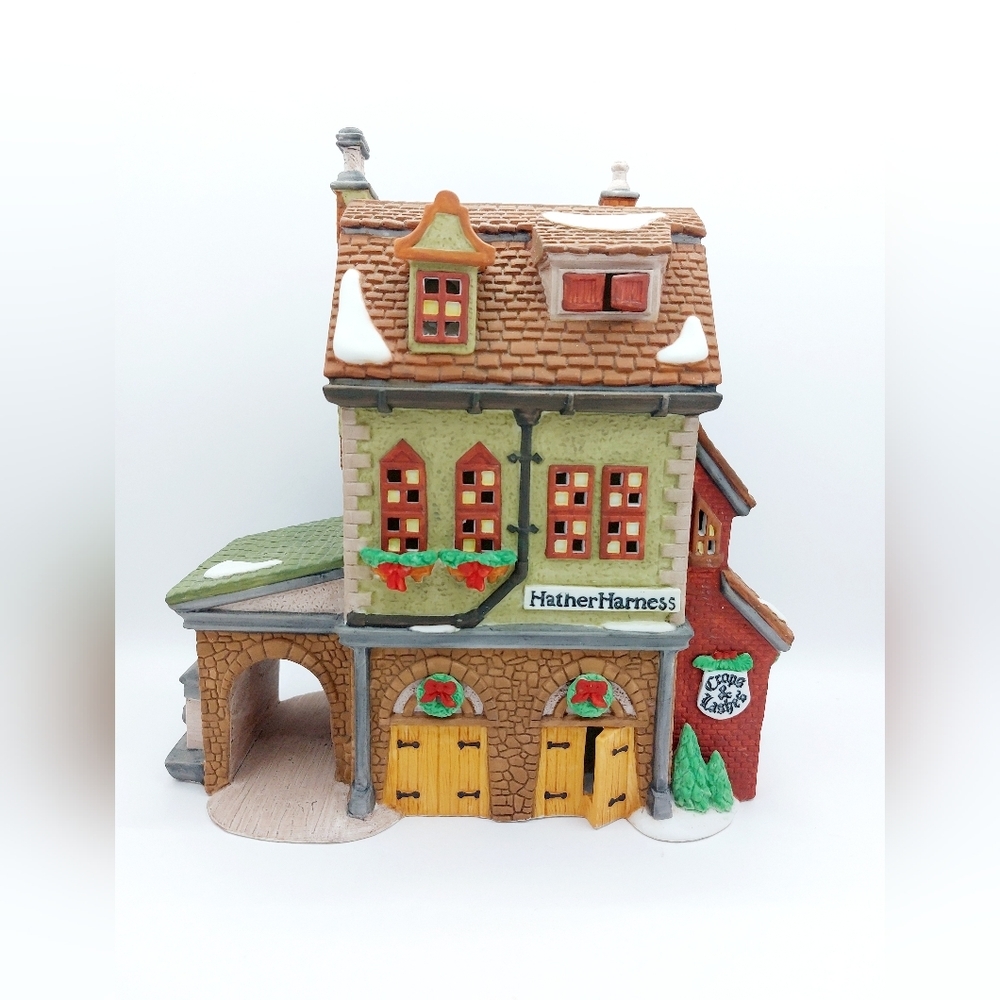 Vtg Dept 56 Dickens Village HATHER HARNESS 58238 with Box Retired 1997